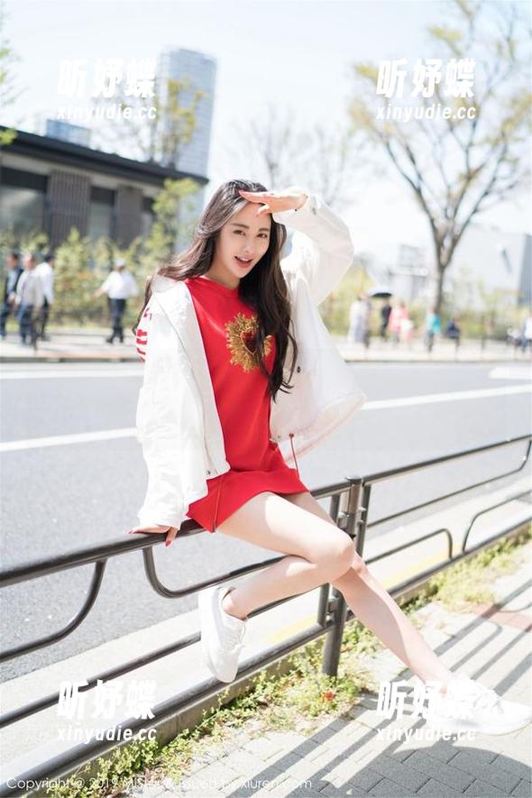 魅妍社-丽Yovi 魅妍社 - 衣服背叛了我,丽Yovi的红裙拿到了最佳写真壁纸奖。